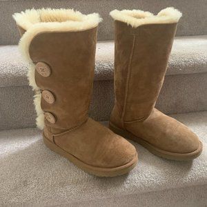 Bailey Suede Button Triplet II UGG Tall Boots